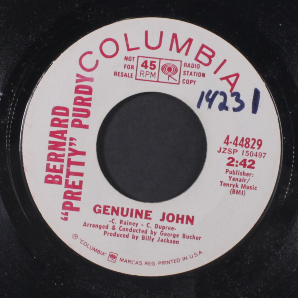 fickle finger of fate / genuine john by BERNARD ' PRETTY' PURDY