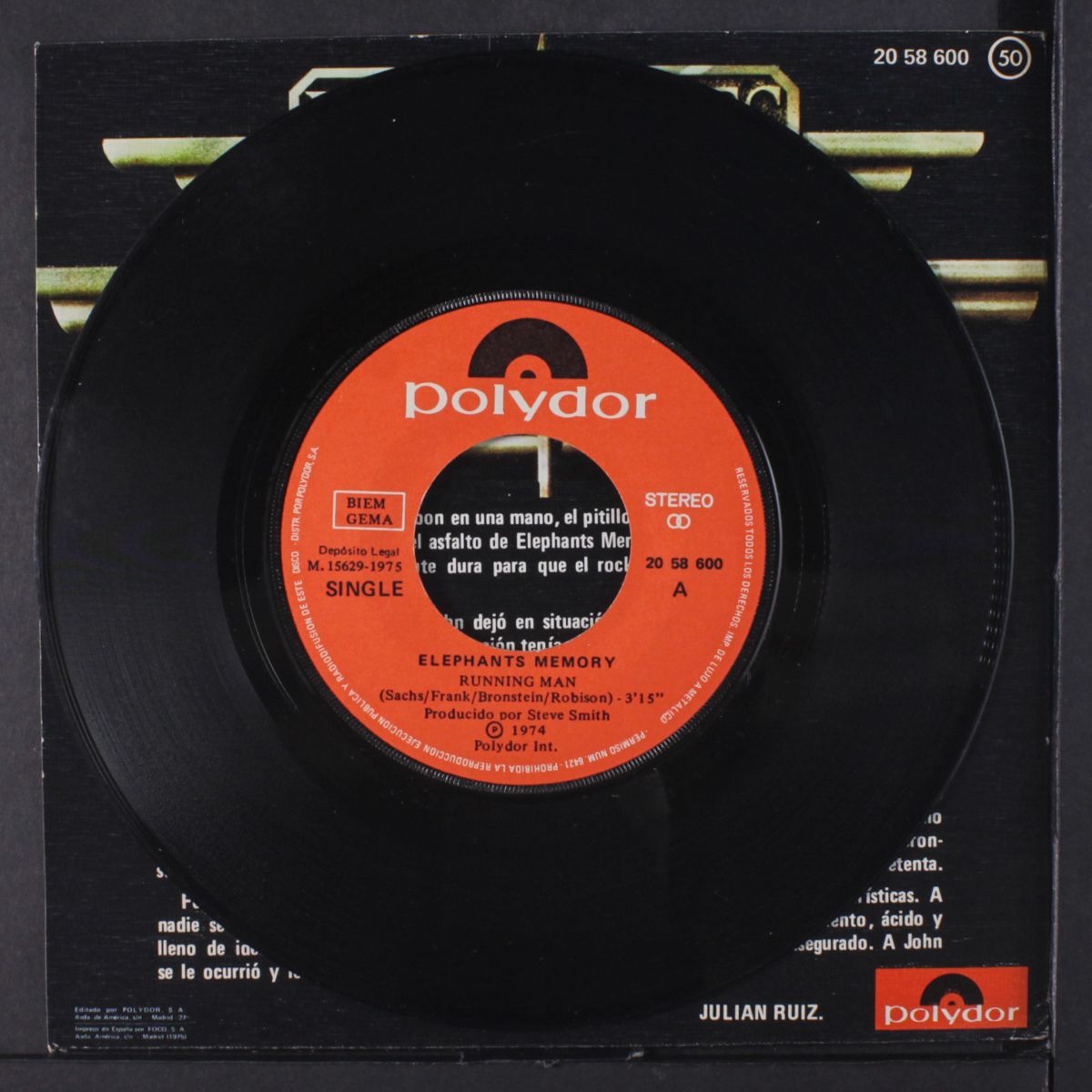 running man / tell the truth by ELEPHANTS MEMORY