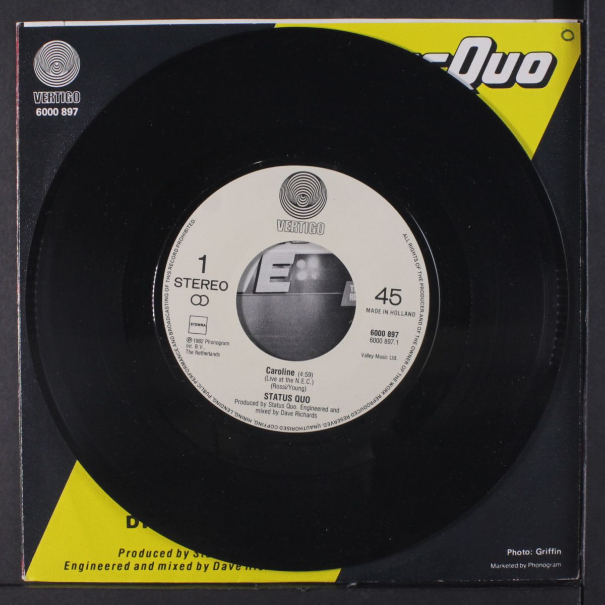 caroline / dirty water by STATUS QUO