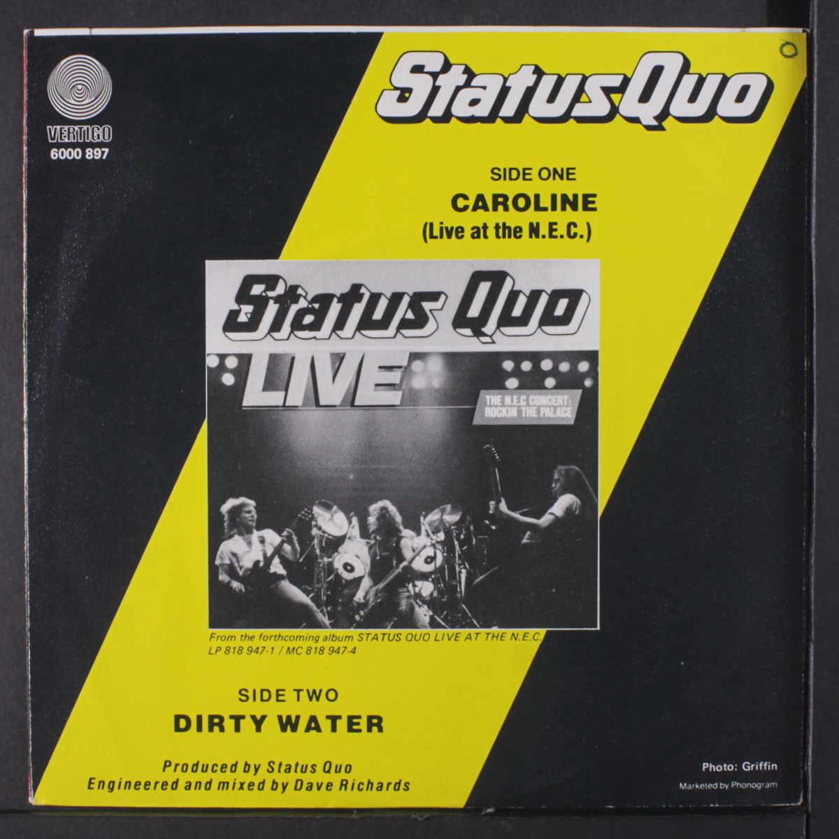 caroline / dirty water by STATUS QUO