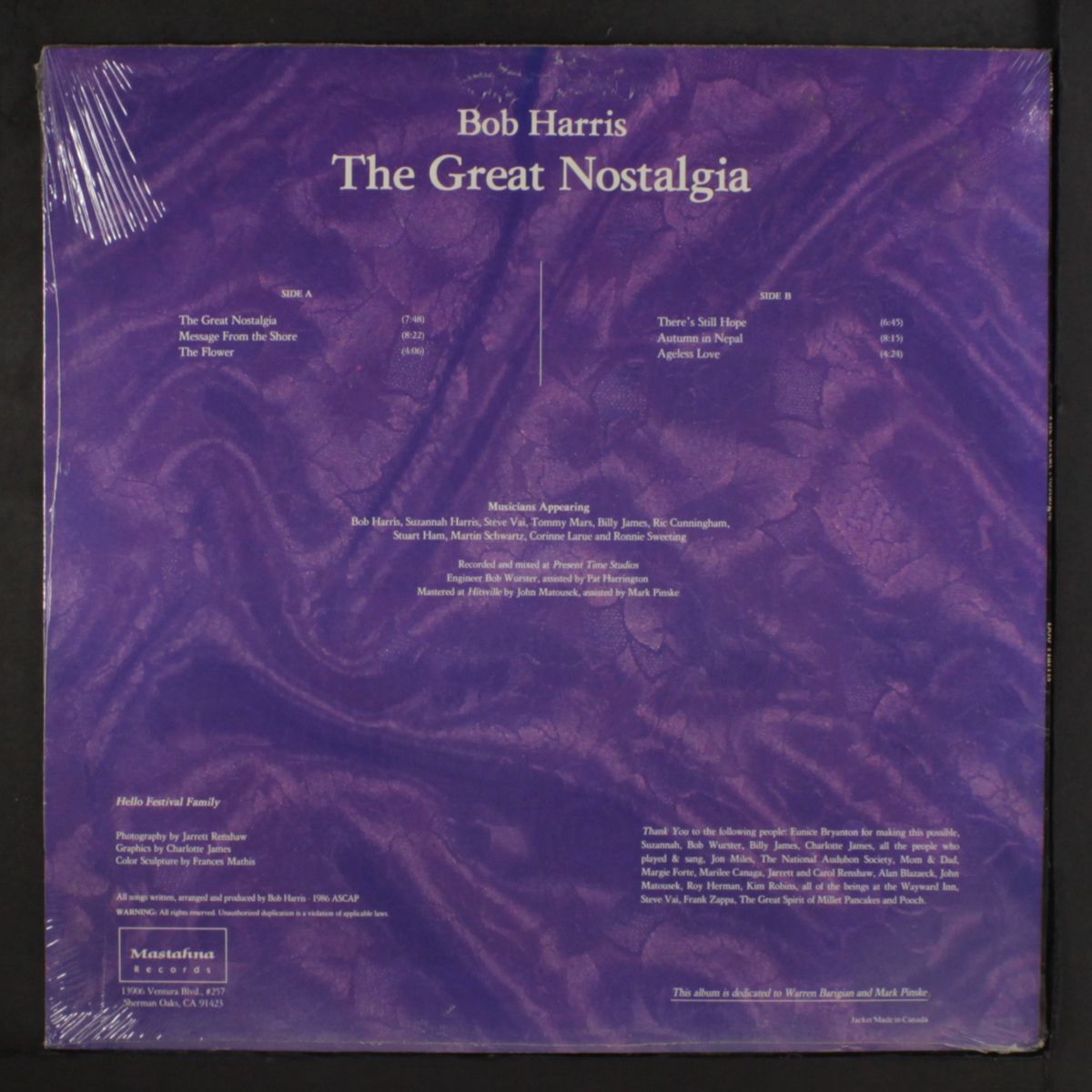 the great nostalgia by BOB HARRIS