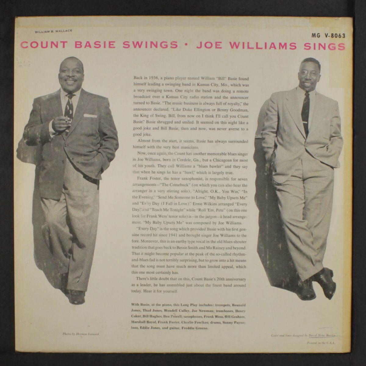 plays...sings standards by COUNT BASIE & JOE WILLIAMS