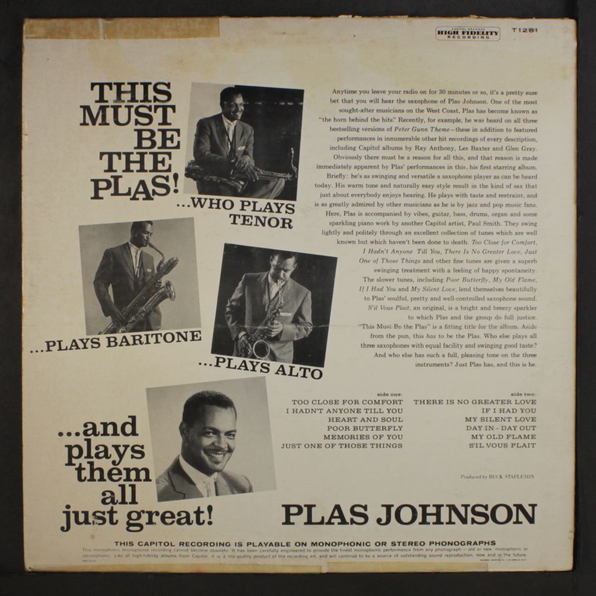 this must be the plas by PLAS JOHNSON