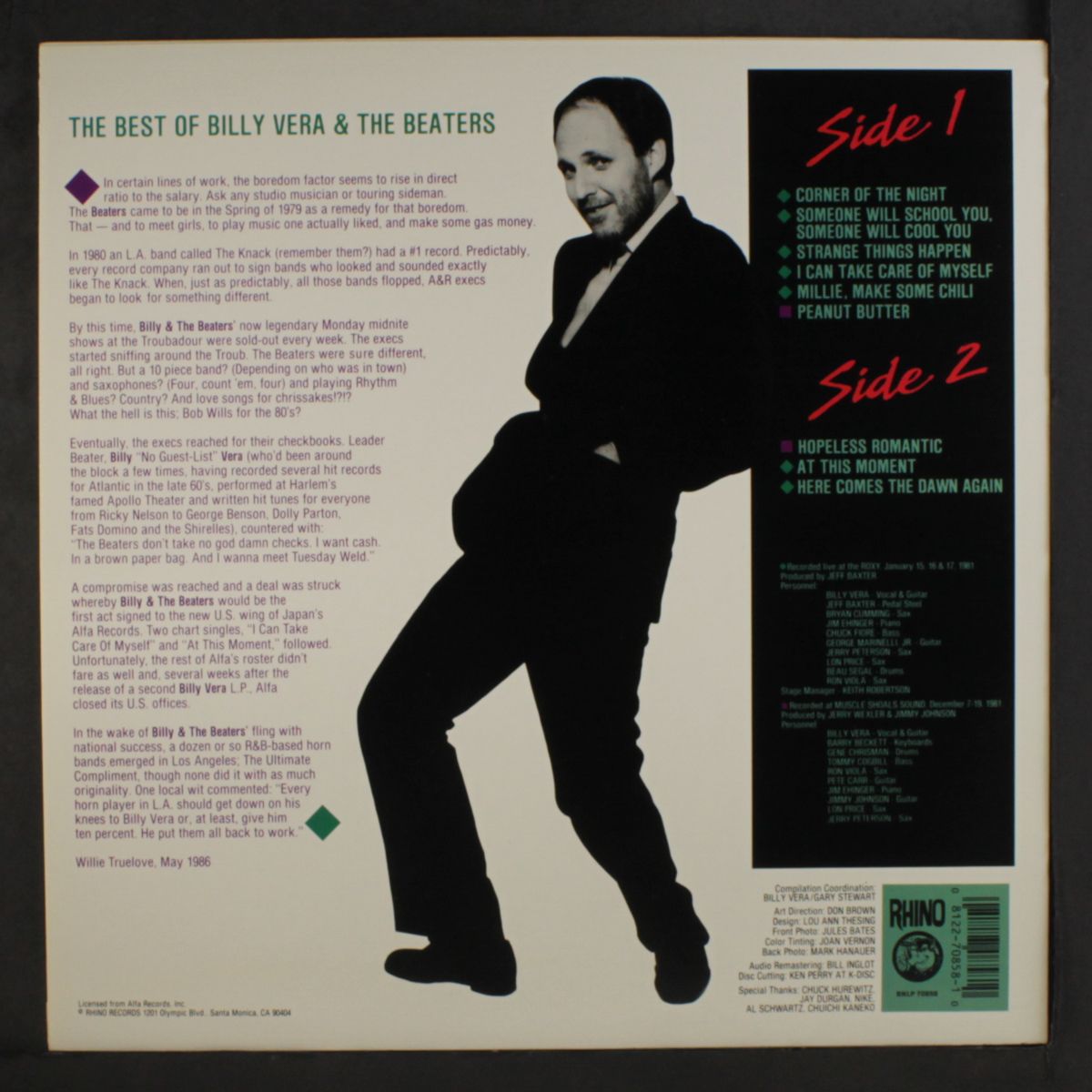 by request (the best of) by BILLY VERA & BEATERS