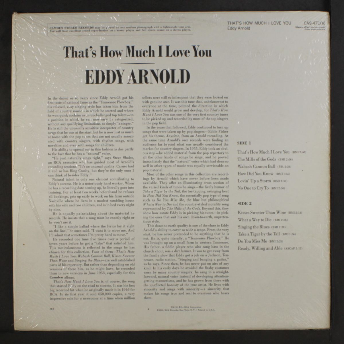 that's how much i love you by EDDY ARNOLD