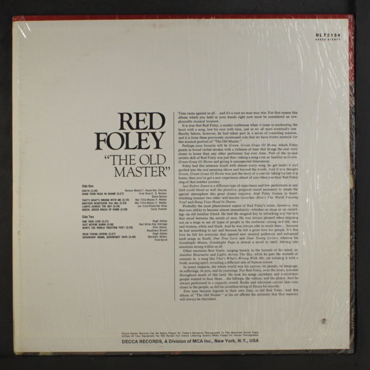 the old master by RED FOLEY