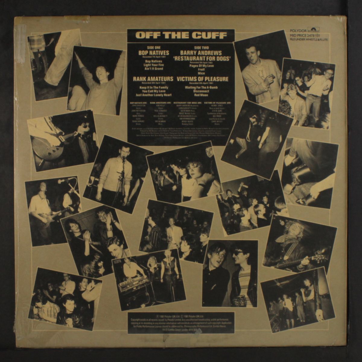 off the cuff live at the 101 by VARIOUS