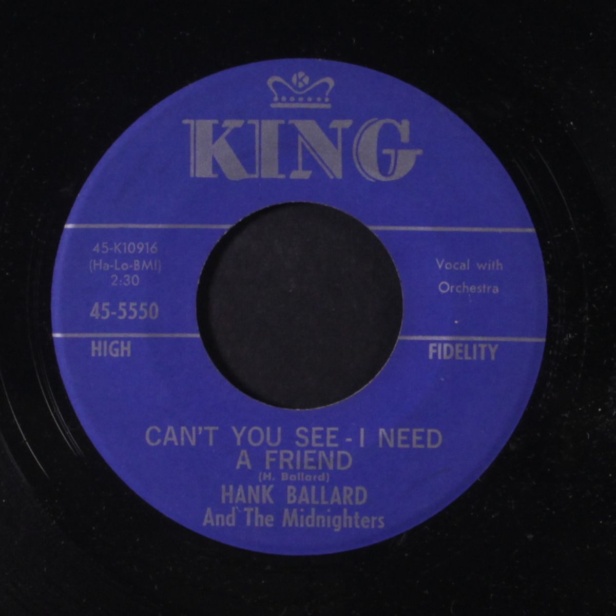 can't you see, i need a friend / big red sunset by HANK BALLARD & MIDNIGHTERS