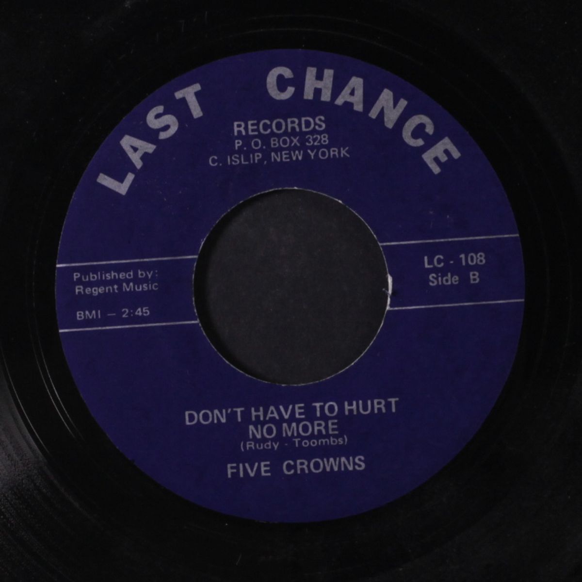 alone again / don't have to hurt no more by FIVE CROWNS