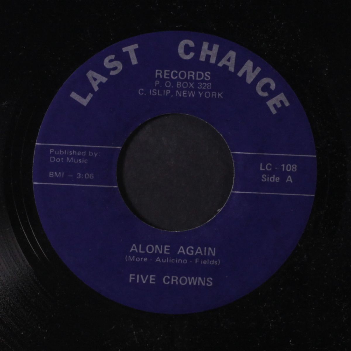 alone again / don't have to hurt no more by FIVE CROWNS