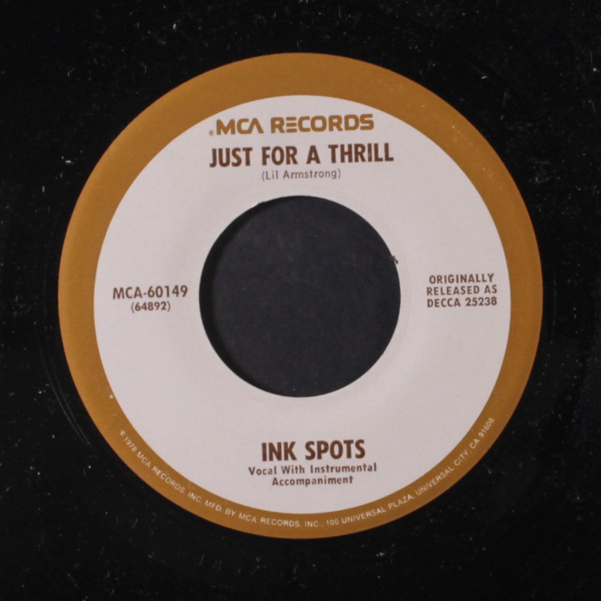 i'll get by / just for a thrill by INK SPOTS