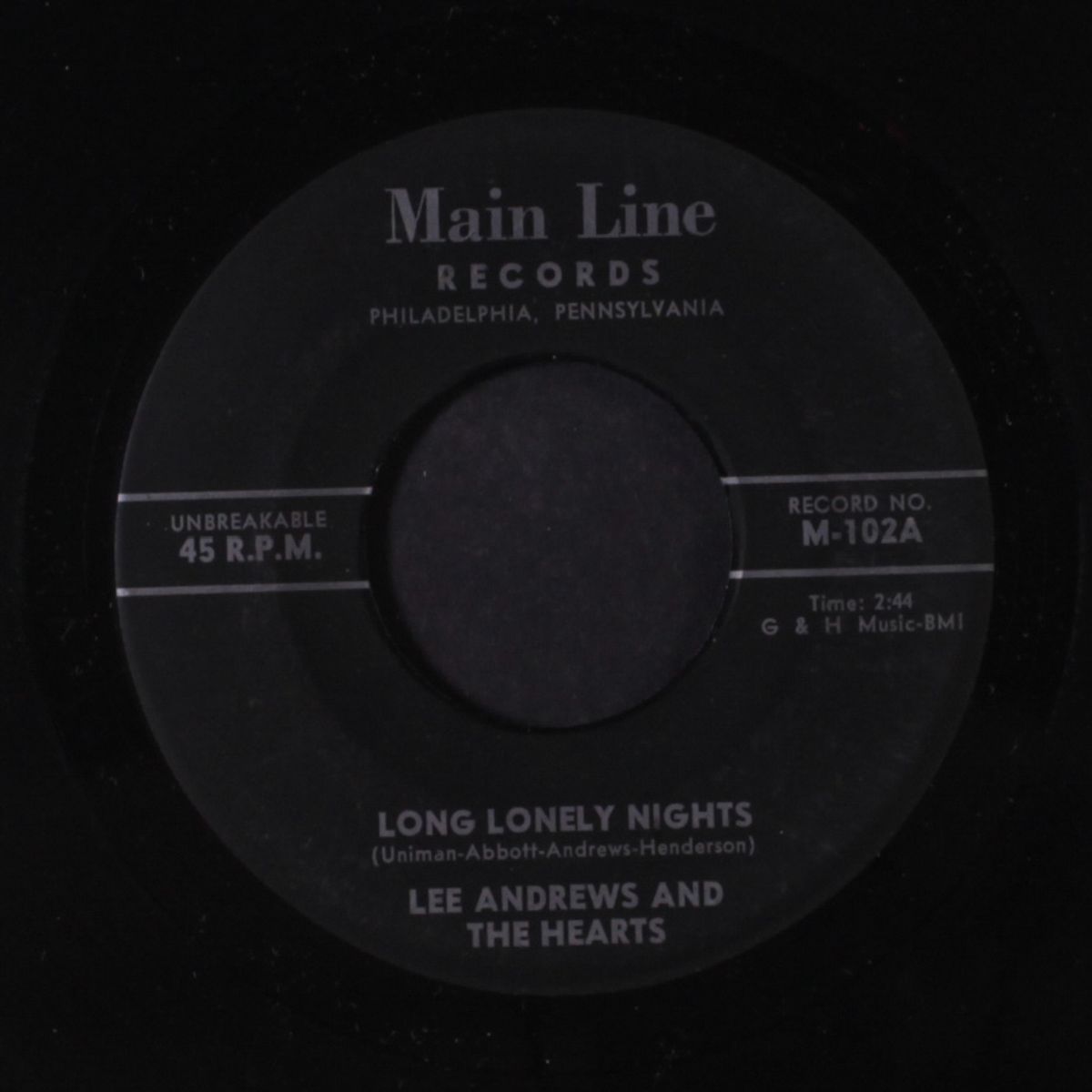 long lonely nights / the clock by LEE ANDREWS & HEARTS