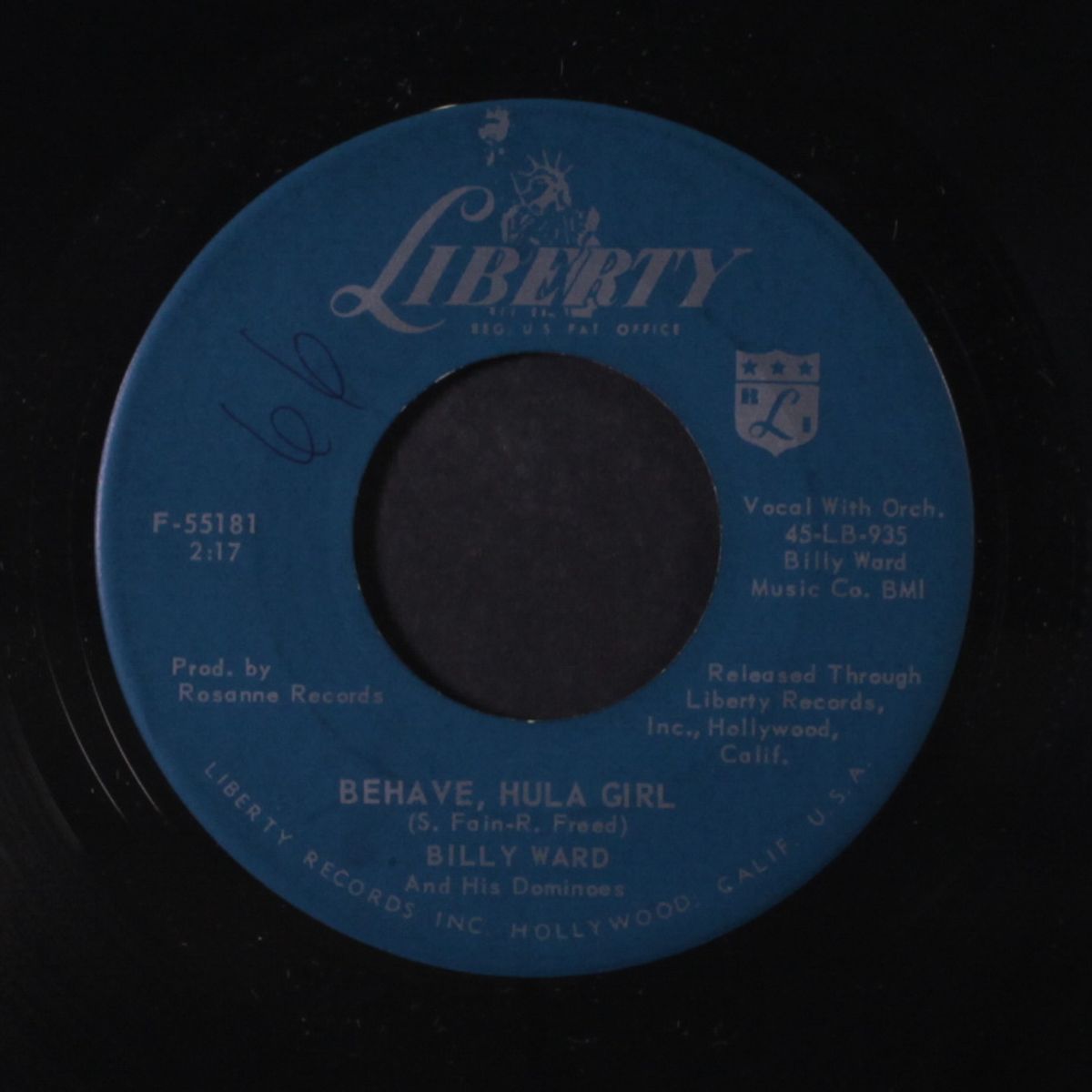 please don't say no / behave, hula girl by BILLY WARD & DOMINOES