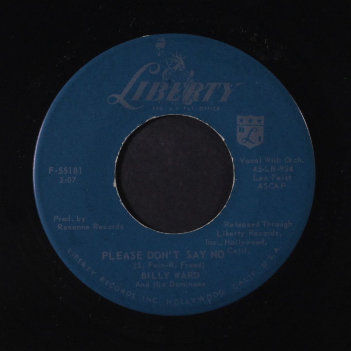 please don't say no / behave, hula girl by BILLY WARD & DOMINOES