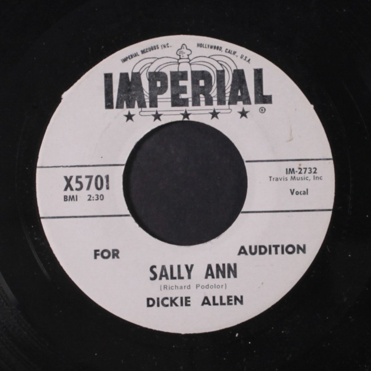 sally ann / why did it end by DICKIE ALLEN