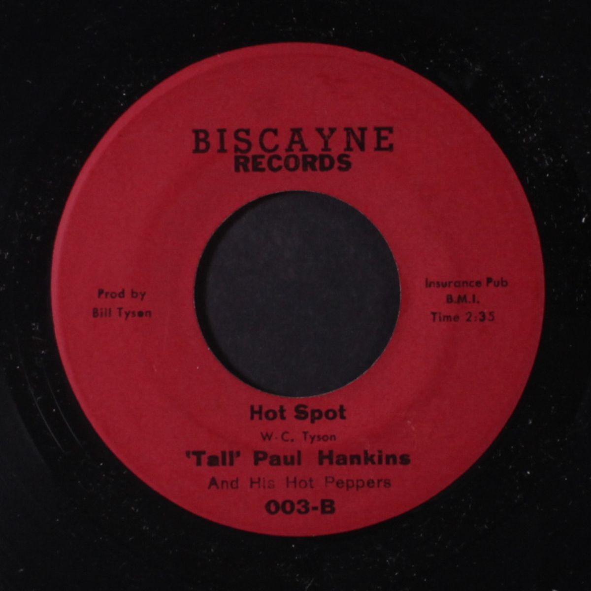 hot spot / a touch of blues by TALL PAUL HANKINS