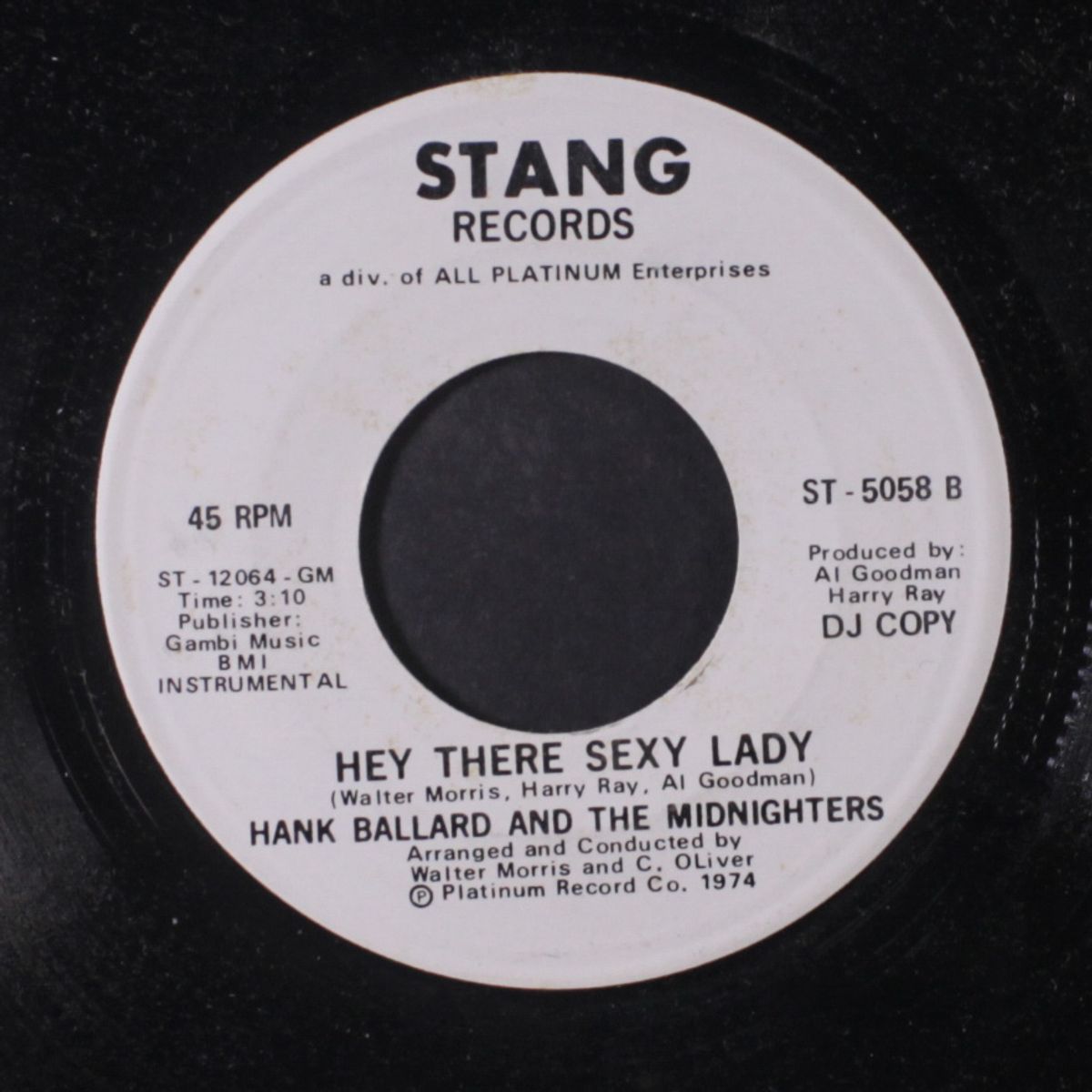 hey there sexy lady / instrumental by HANK BALLARD & MIDNIGHTERS