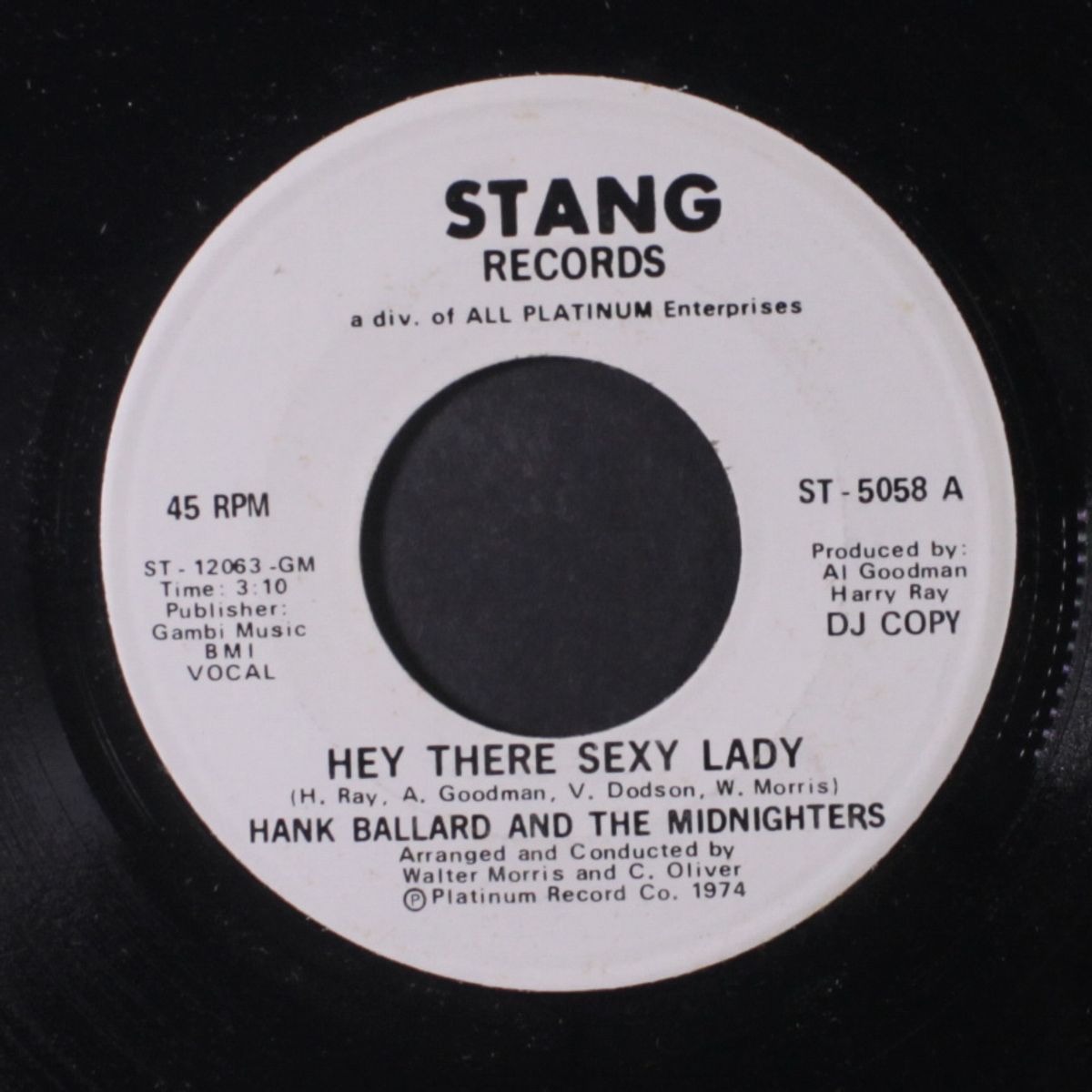 hey there sexy lady / instrumental by HANK BALLARD & MIDNIGHTERS