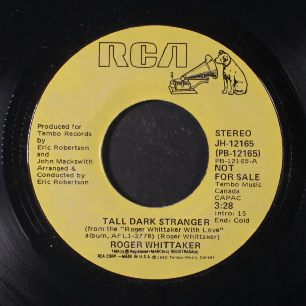 tall dark stranger / mono by ROGER WHITTAKER