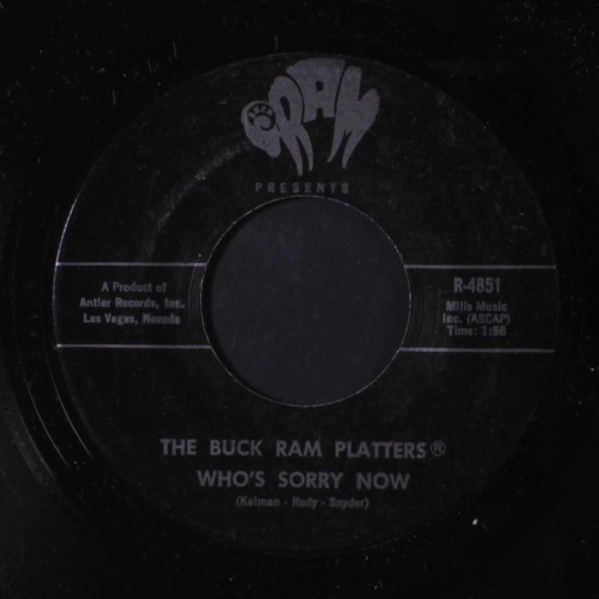 who's sorry now / personality by BUCK RAM PLATTERS