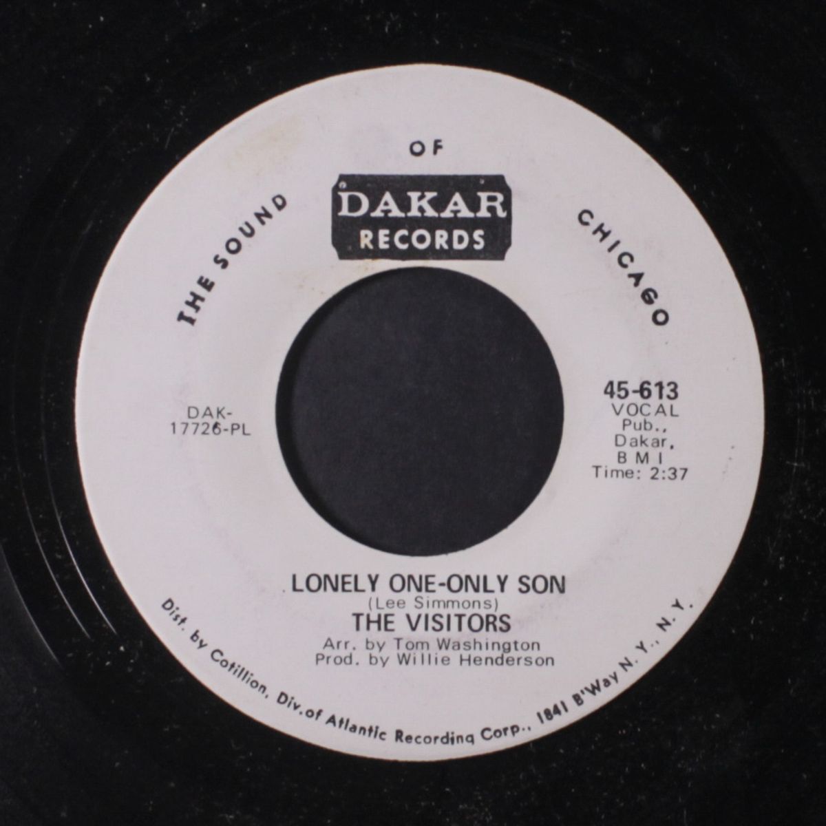 i'm gonna stay / lonely one, only son by VISITORS