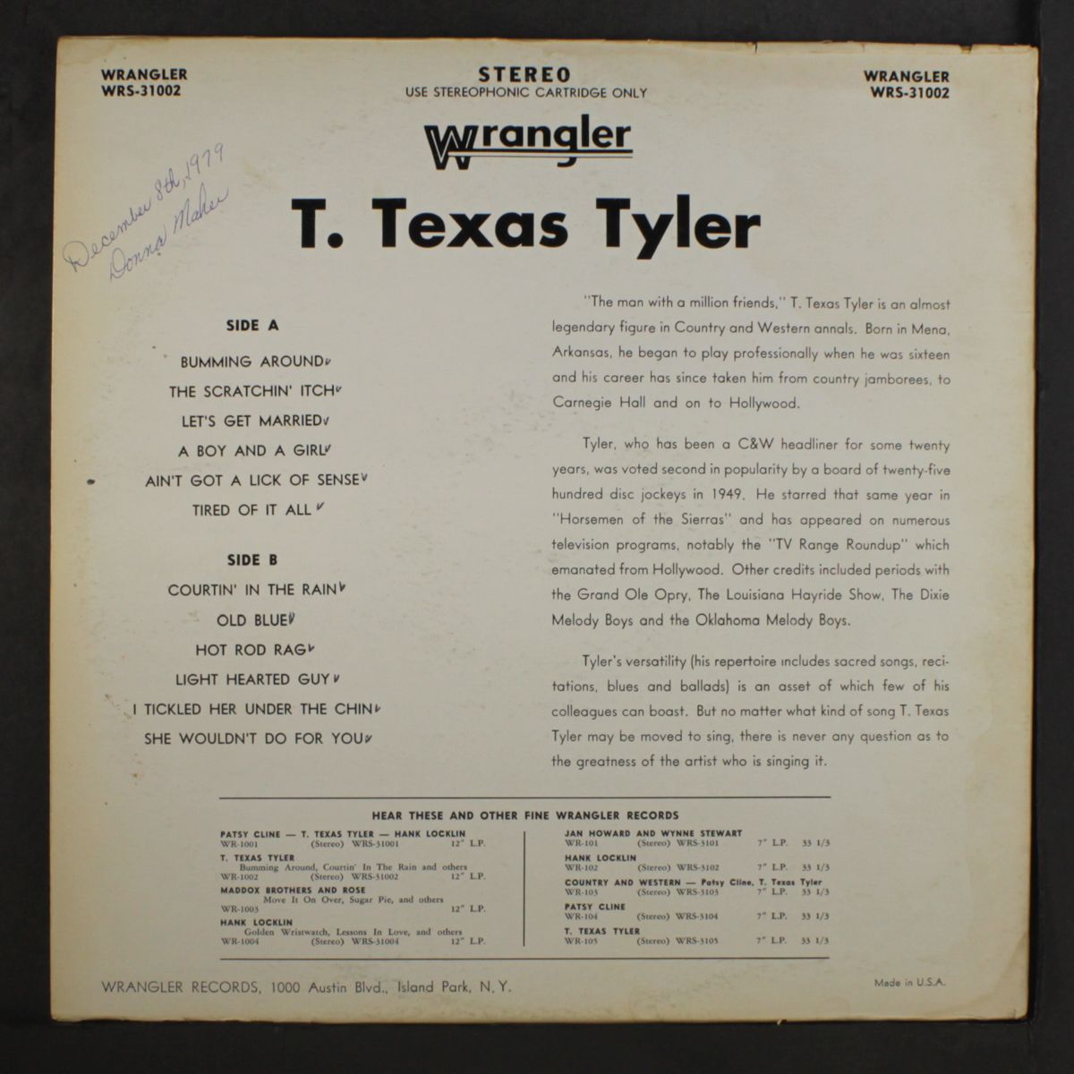 t. texas tyler by T. TEXAS TYLER