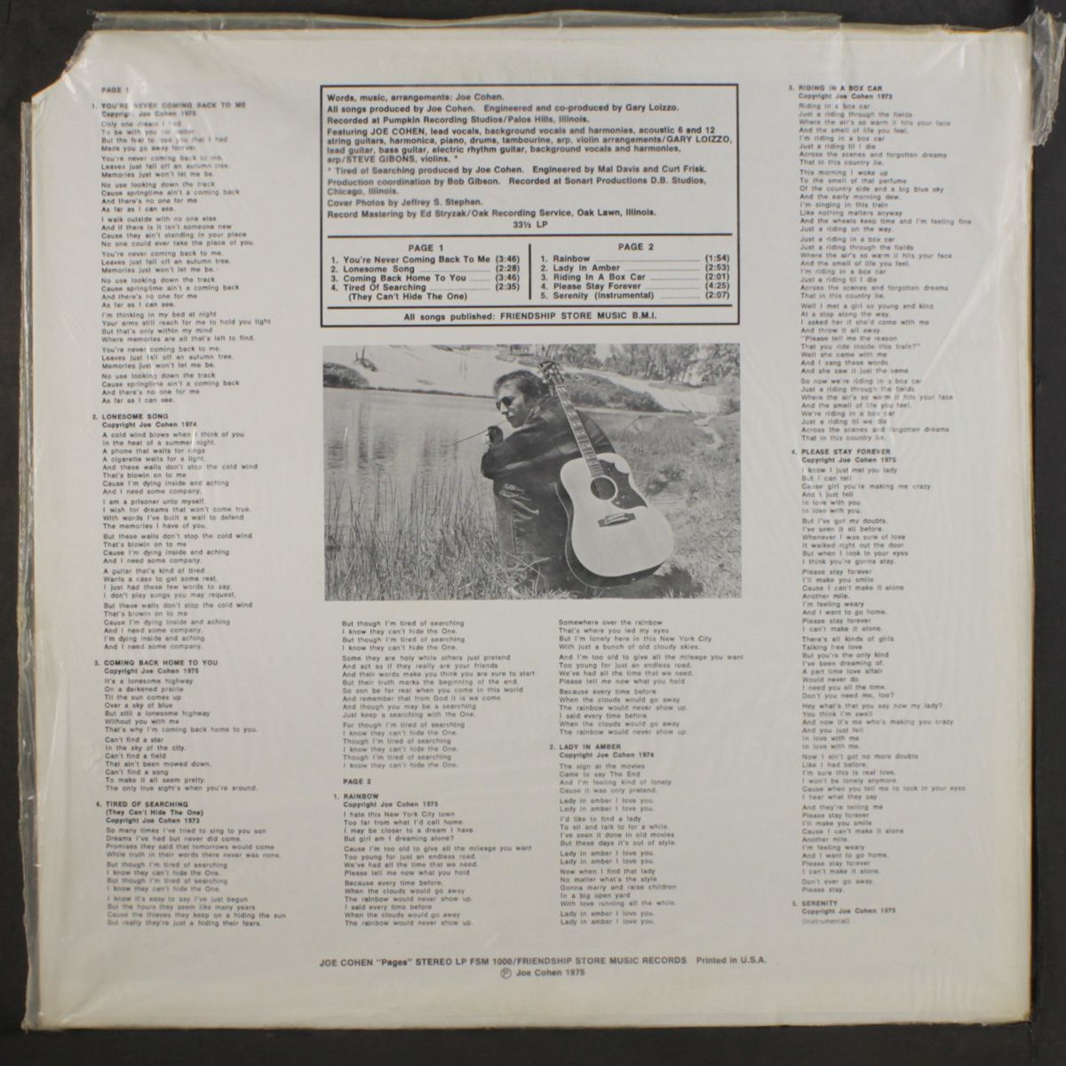 pages by JOE COHEN