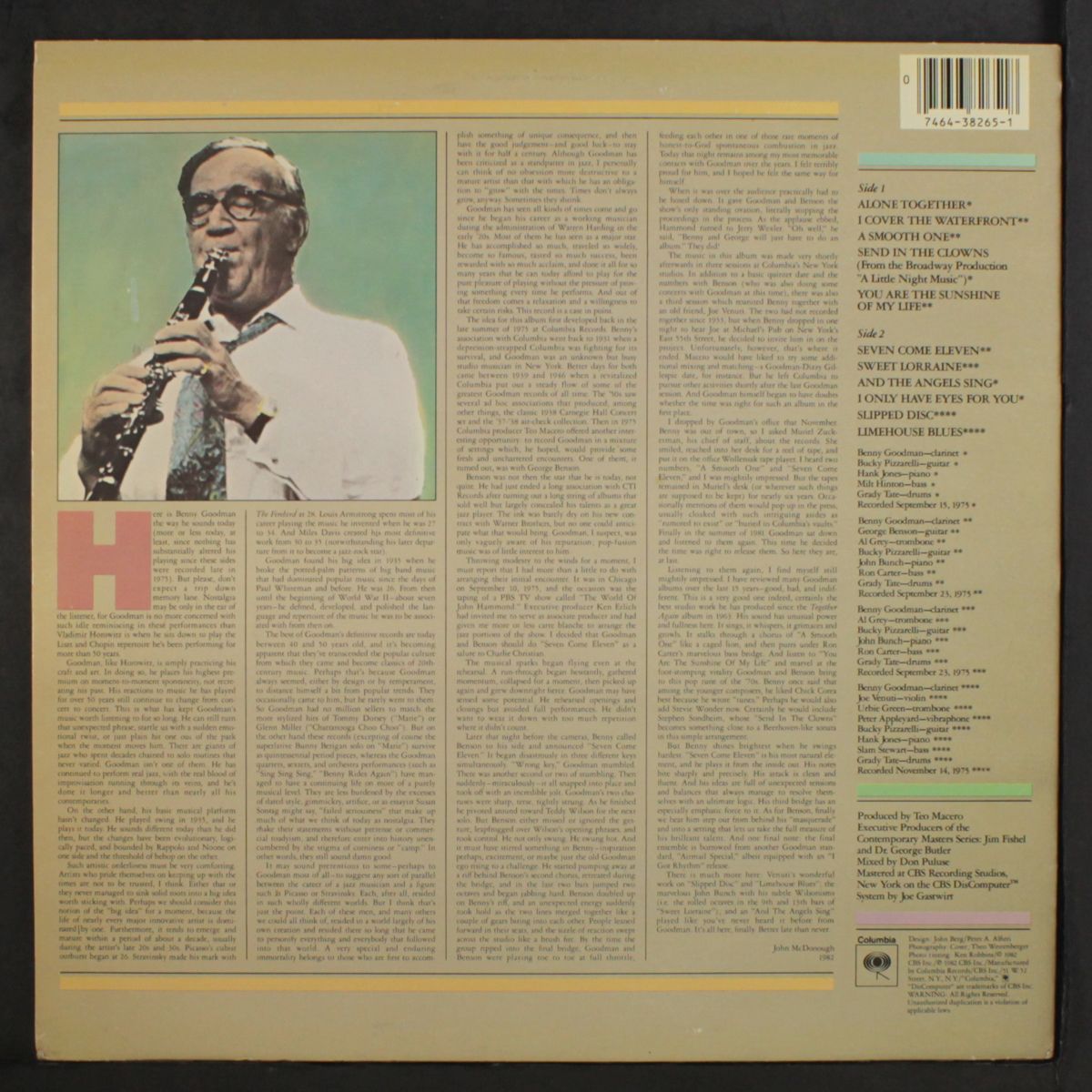 seven come eleven by BENNY GOODMAN