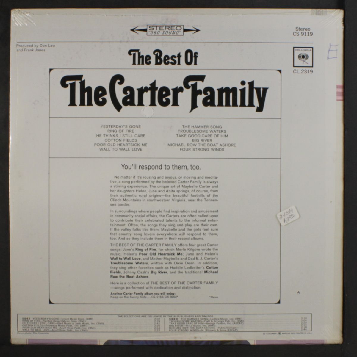 best of by CARTER FAMILY