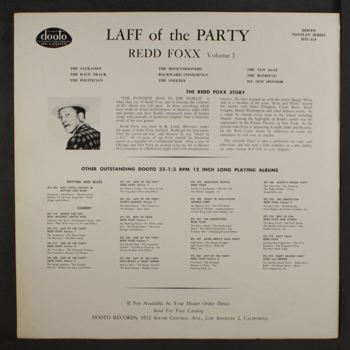 laff of the party, vol. 1 by REDD FOXX