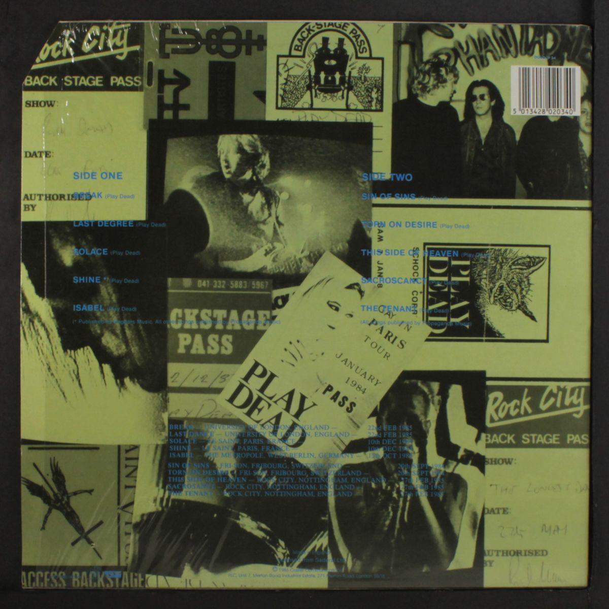 caught from behind (live in england, france, germany and switzerland) by PLAY DEAD