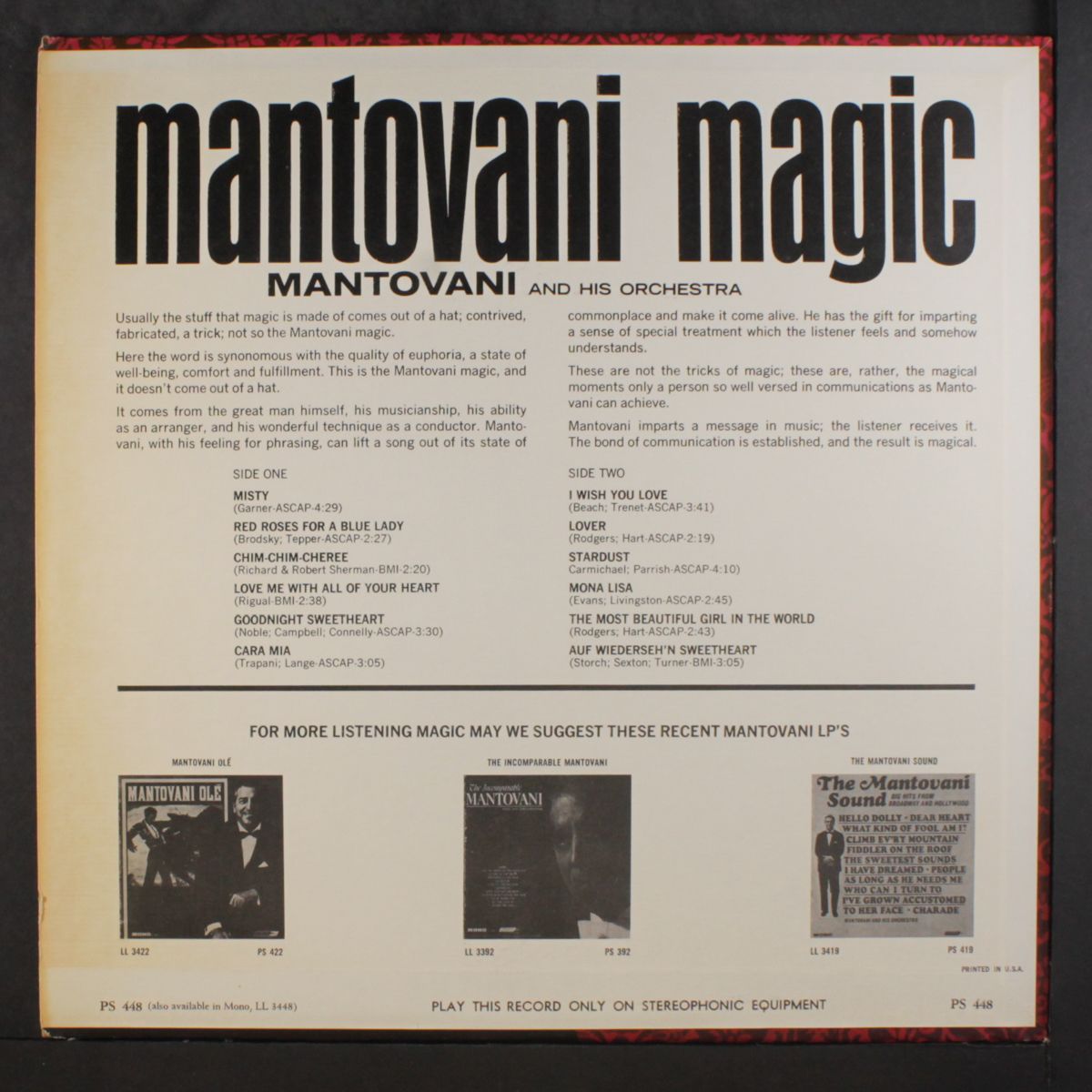 mantovani magic by MANTOVANI