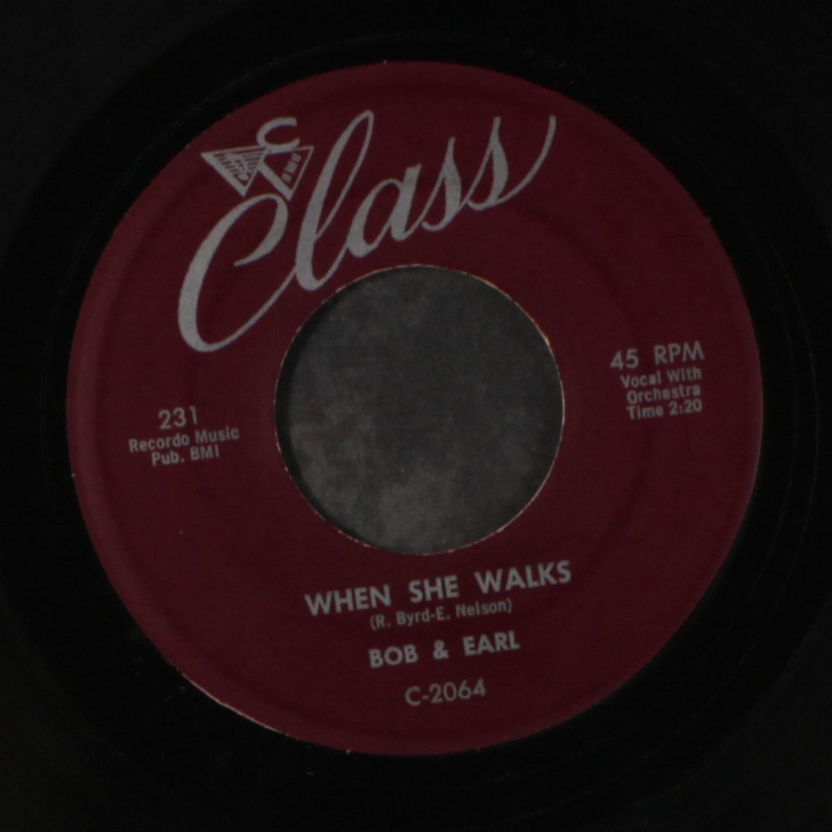 when she walks / gee whiz by BOB & EARL