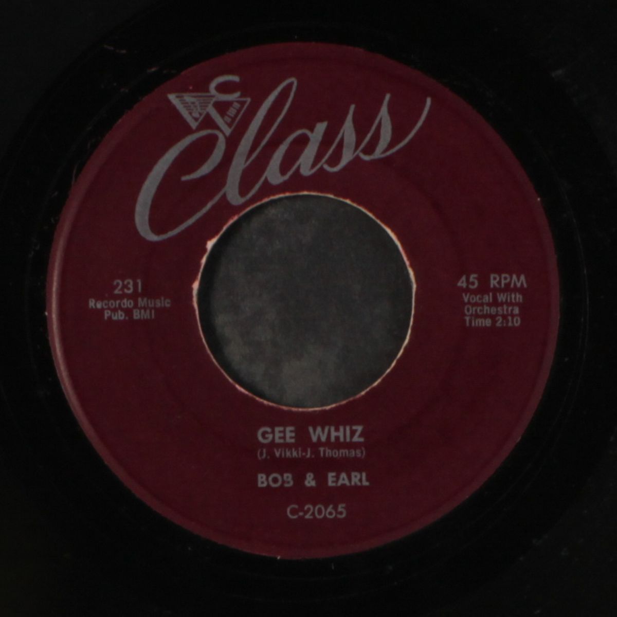 when she walks / gee whiz by BOB & EARL