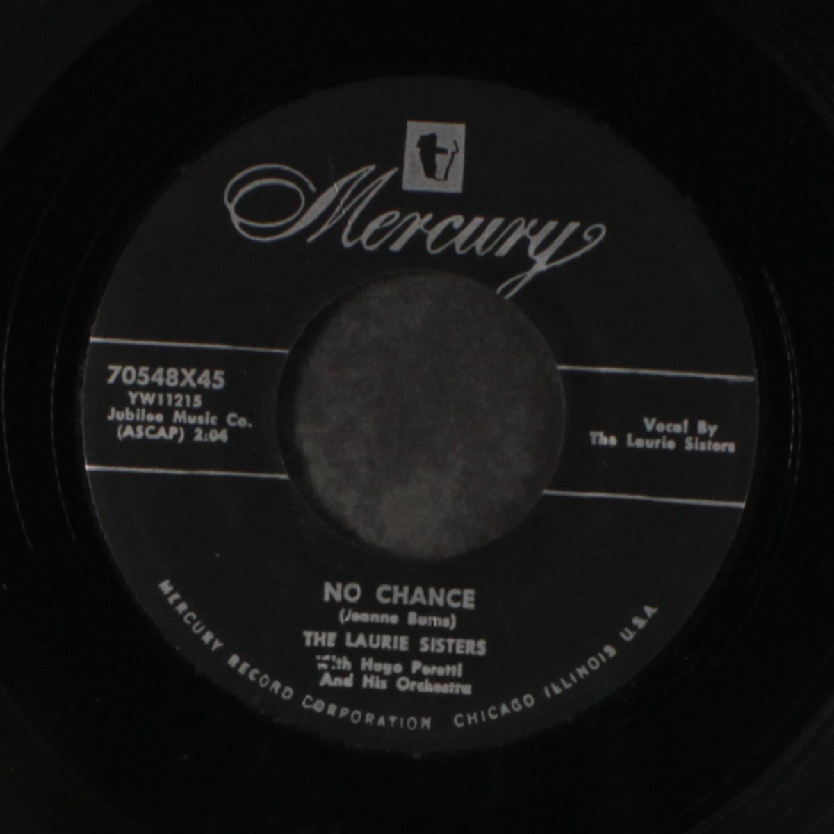 no chance / dixie danny by LAURIE SISTERS