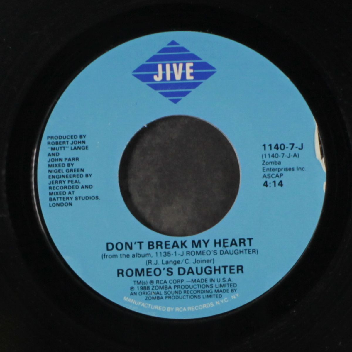don't break my heart / wild child by ROMEO'S DAUGHTER