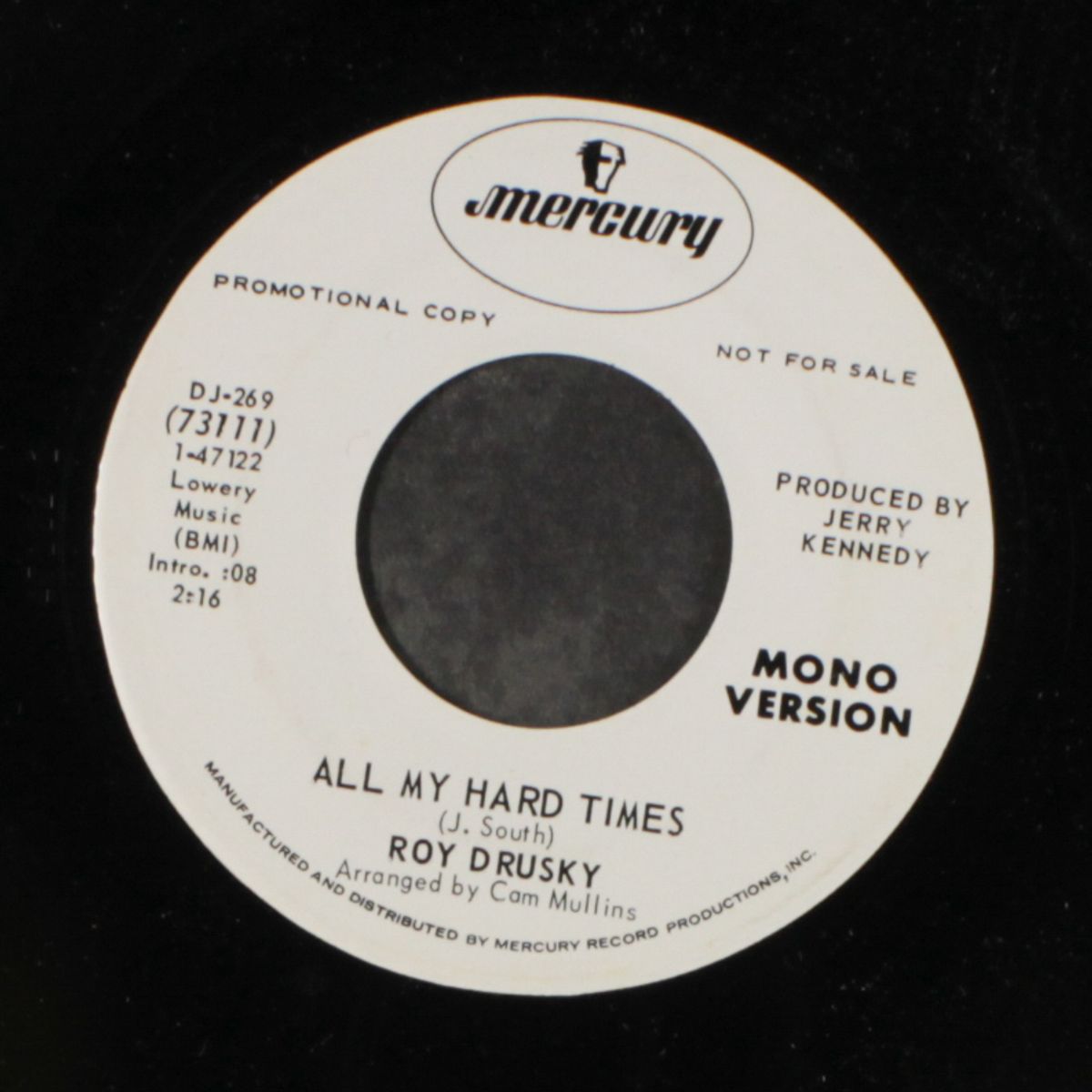 all my hard times / mono by ROY DRUSKY