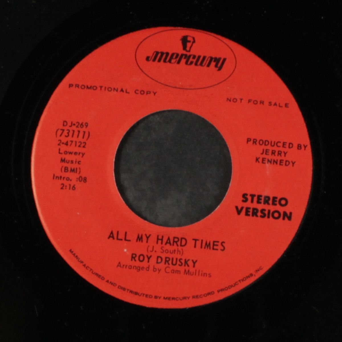 all my hard times / mono by ROY DRUSKY