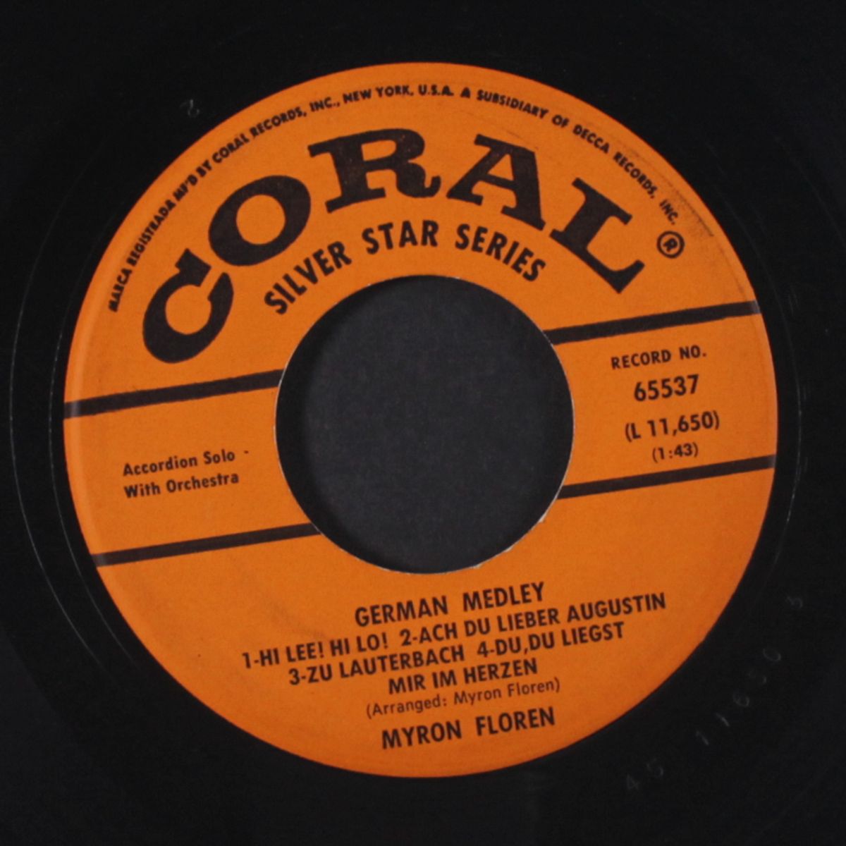 over the waves waltz / german medley by MYRON FLOREN