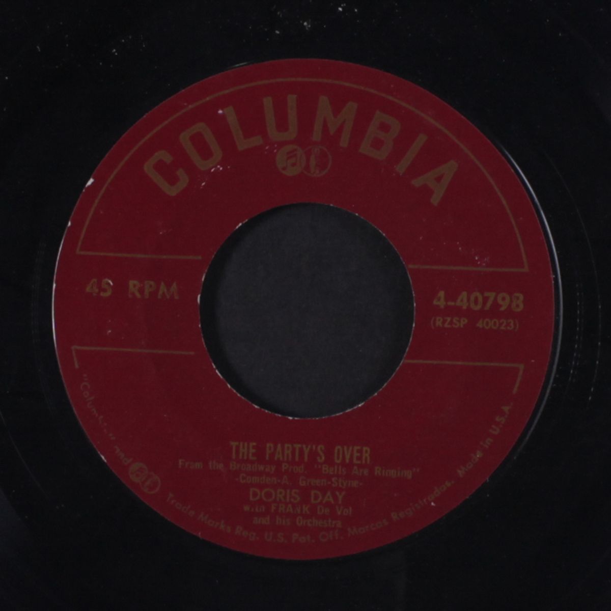 the party's over / whad'ja put in that kiss by DORIS DAY