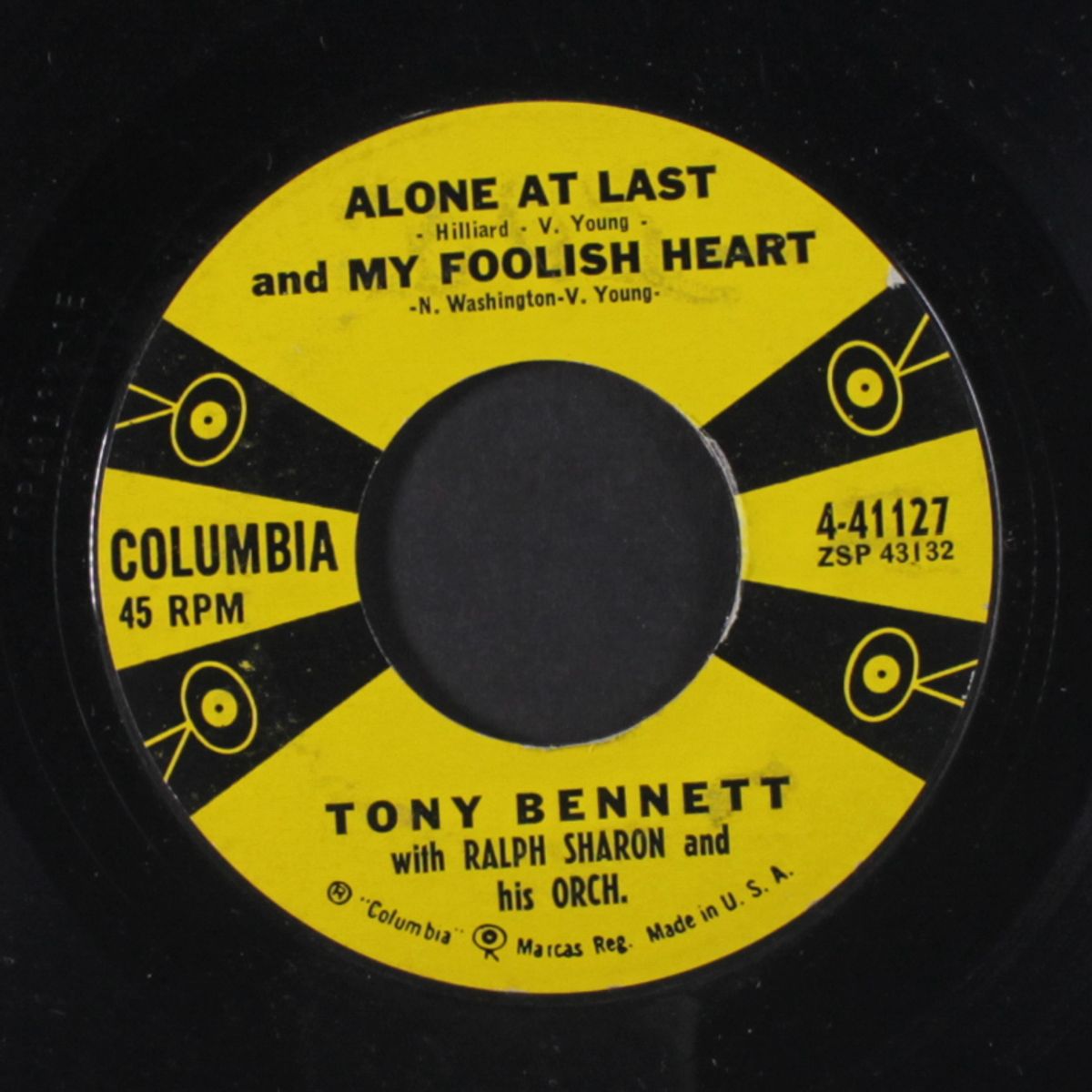 you're so right for me / alone at last and my foolish heart by TONY BENNETT