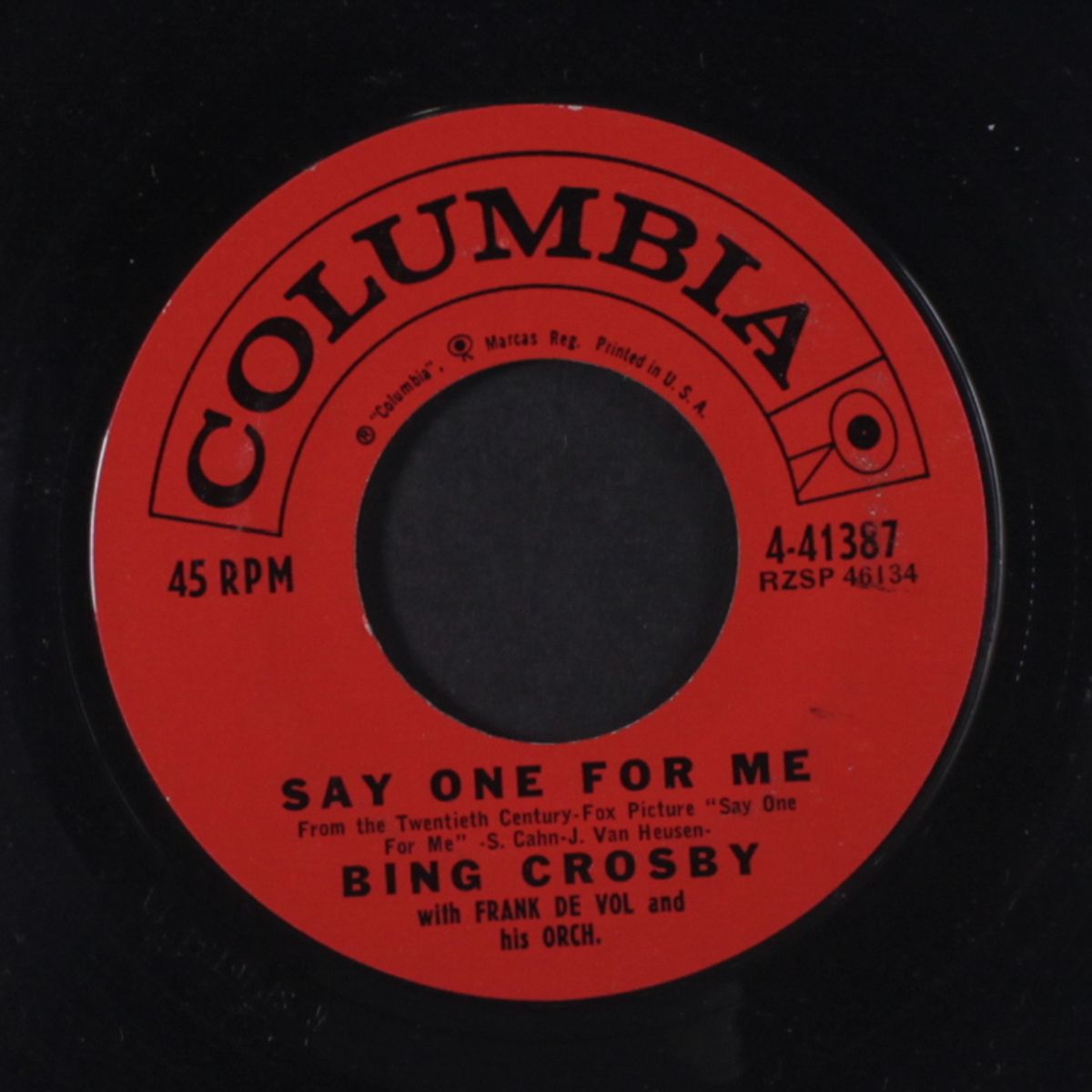 i couldn't care less / say one for me by BING CROSBY