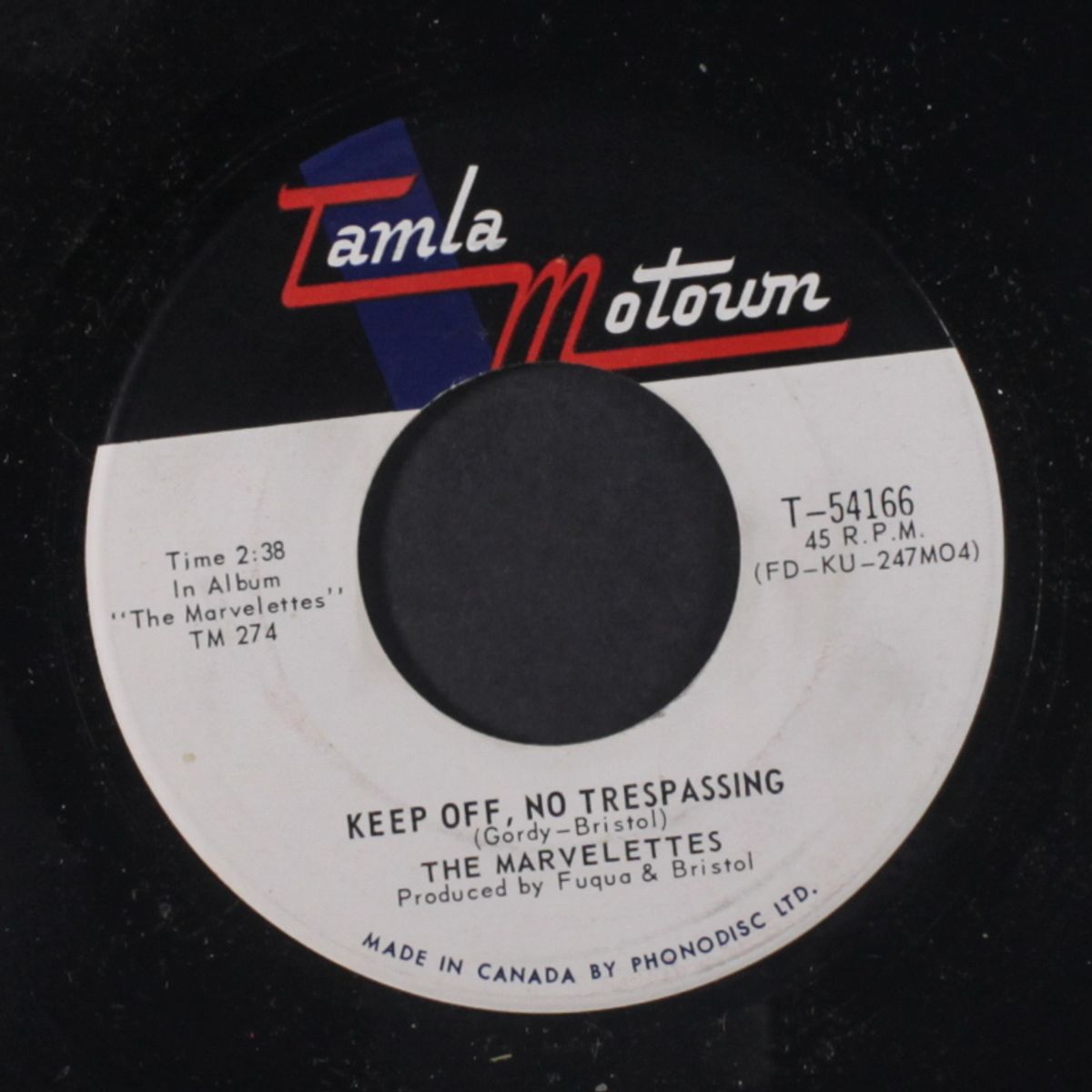 here i am baby / keep off, no trespassing by MARVELETTES