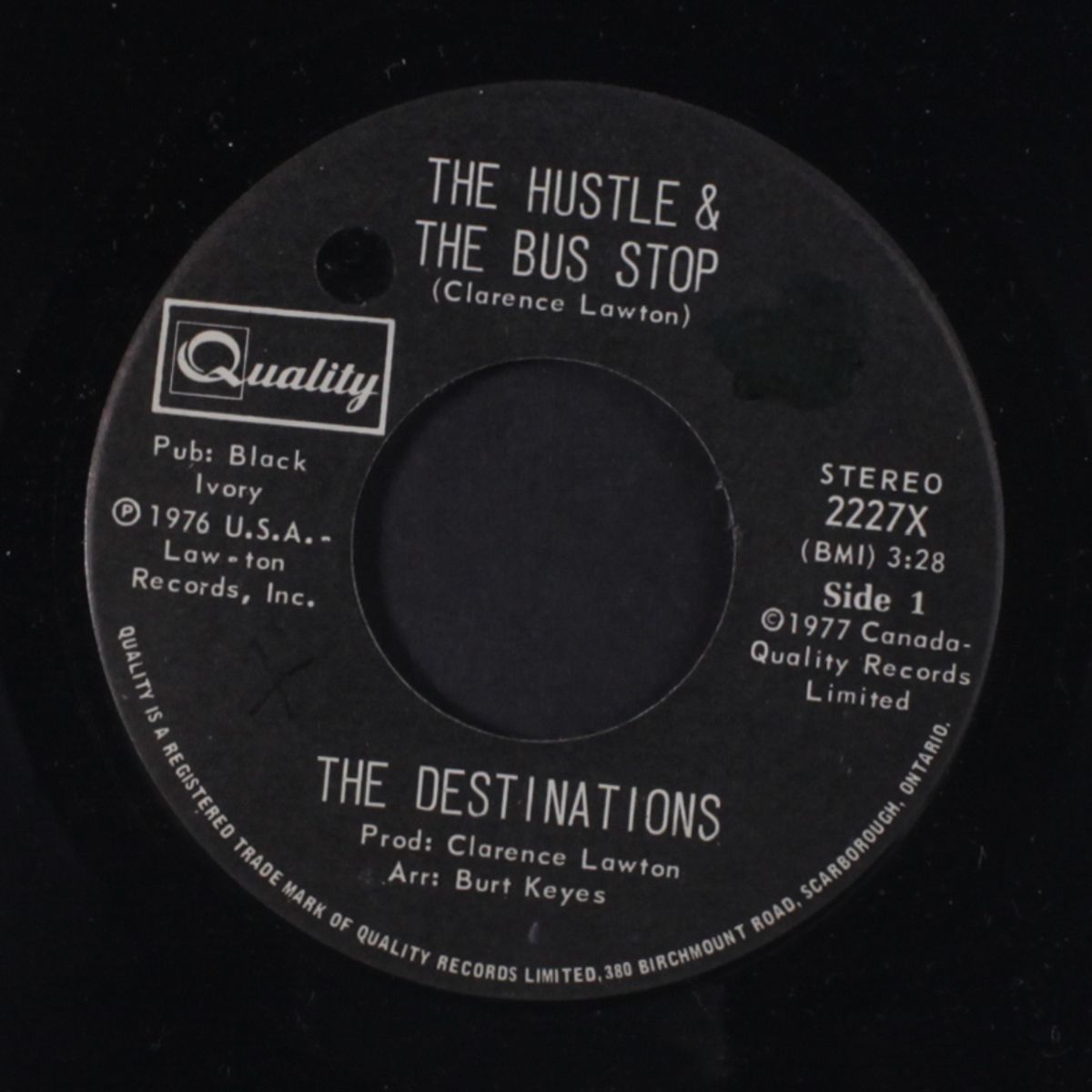 the hustle & the bus stop / i've got to dance to keep from cryin' by DESTINATIONS