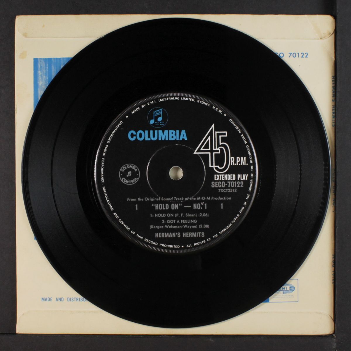 hold on + 3 (no. 1) by HERMAN'S HERMITS