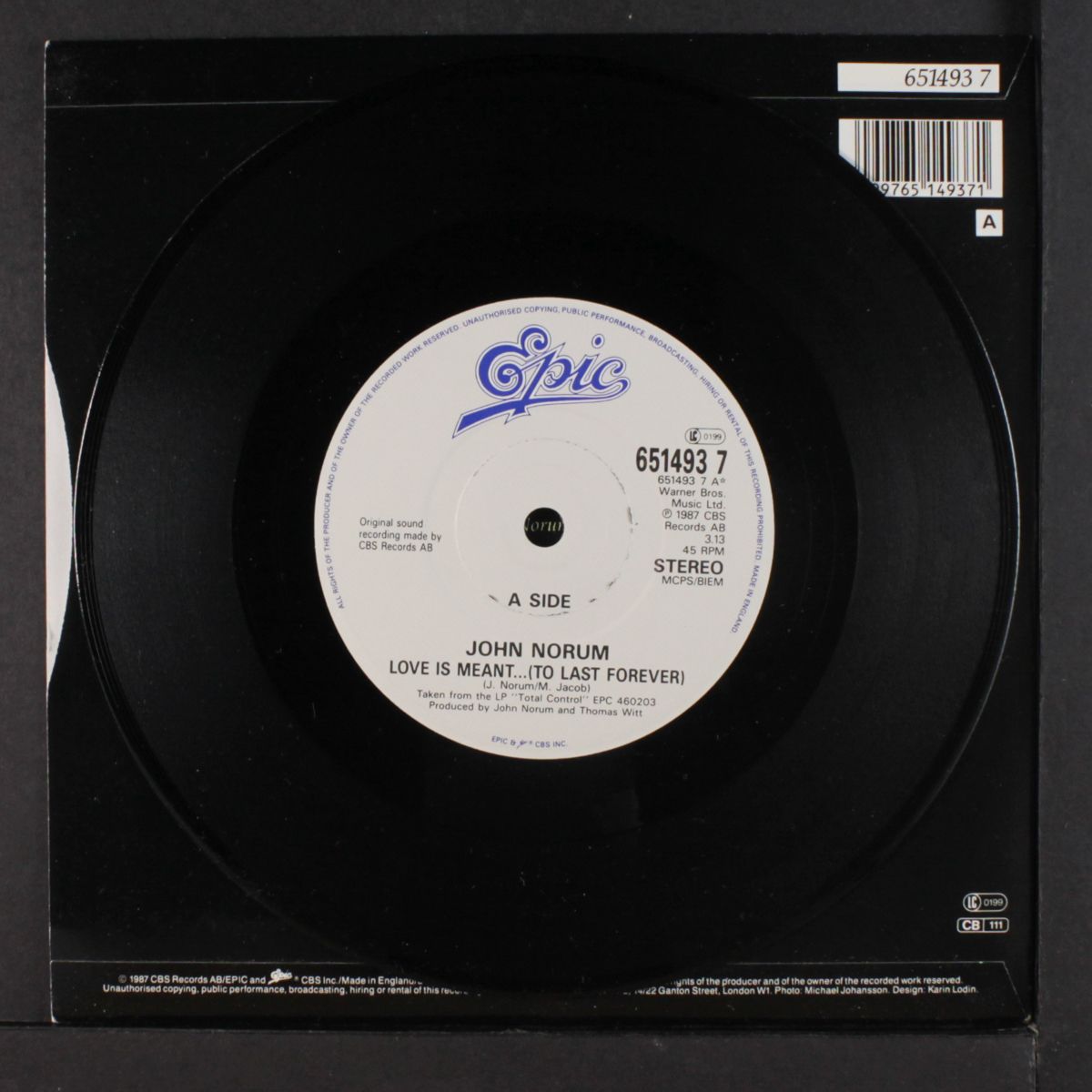 love is meant / in chase of the wind by JOHN NORUM