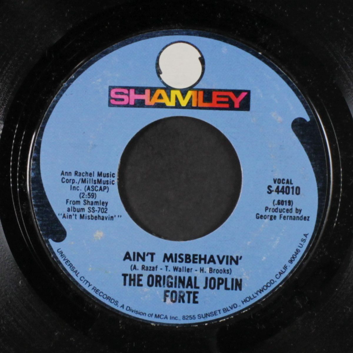 ain't misbehavin' / you might be the one to change my mind by ORIGINAL JOPLIN FORTE
