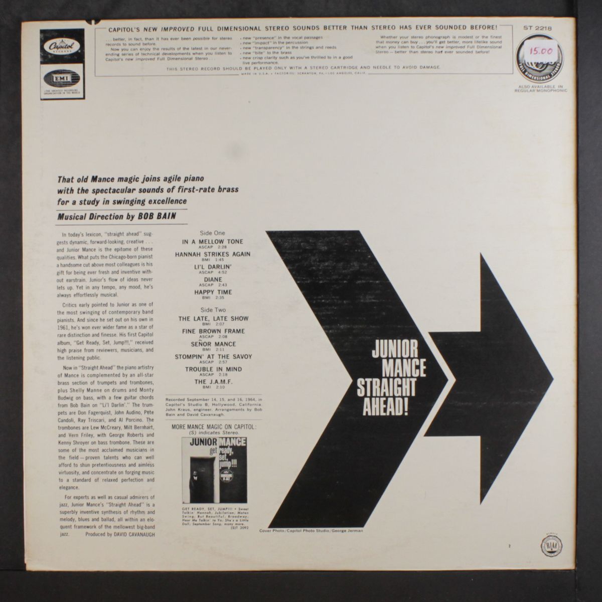 straight ahead by JUNIOR MANCE
