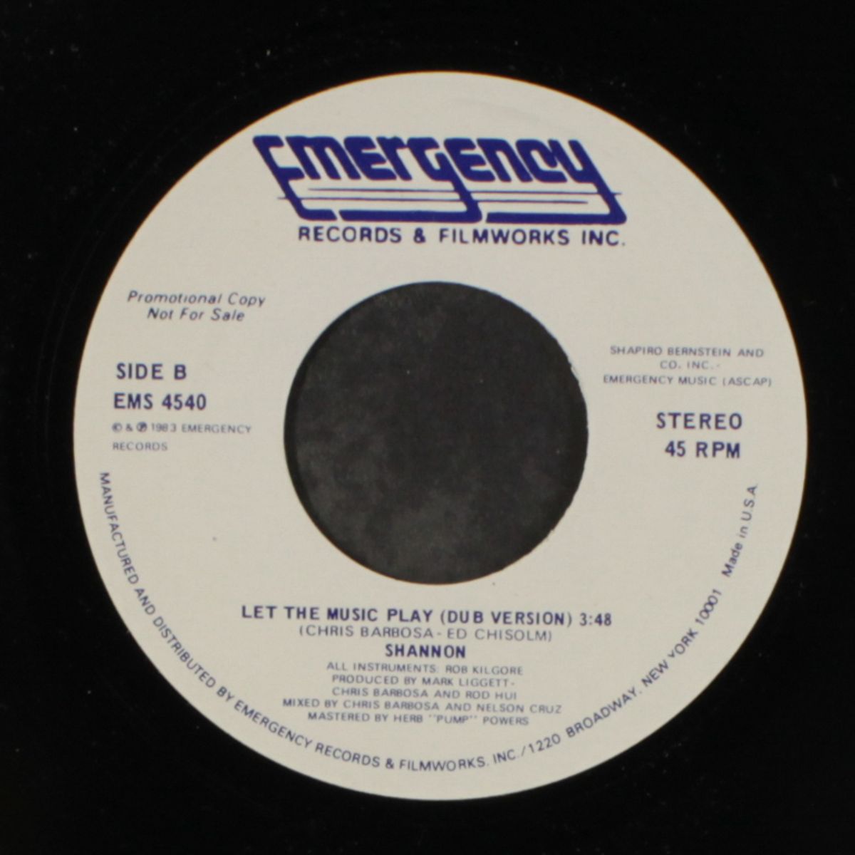 let the music play / dub by SHANNON