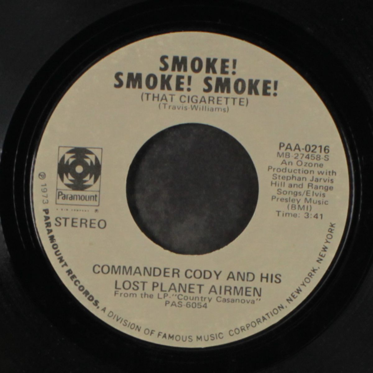 rock that boogie / smoke! smoke! smoke! by COMMANDER CODY & LOST PLANET AIRMEN